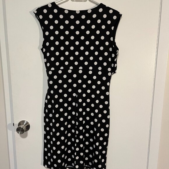Cleo Black & White Polka Dot Dress – Size M - Picture 3 of 5